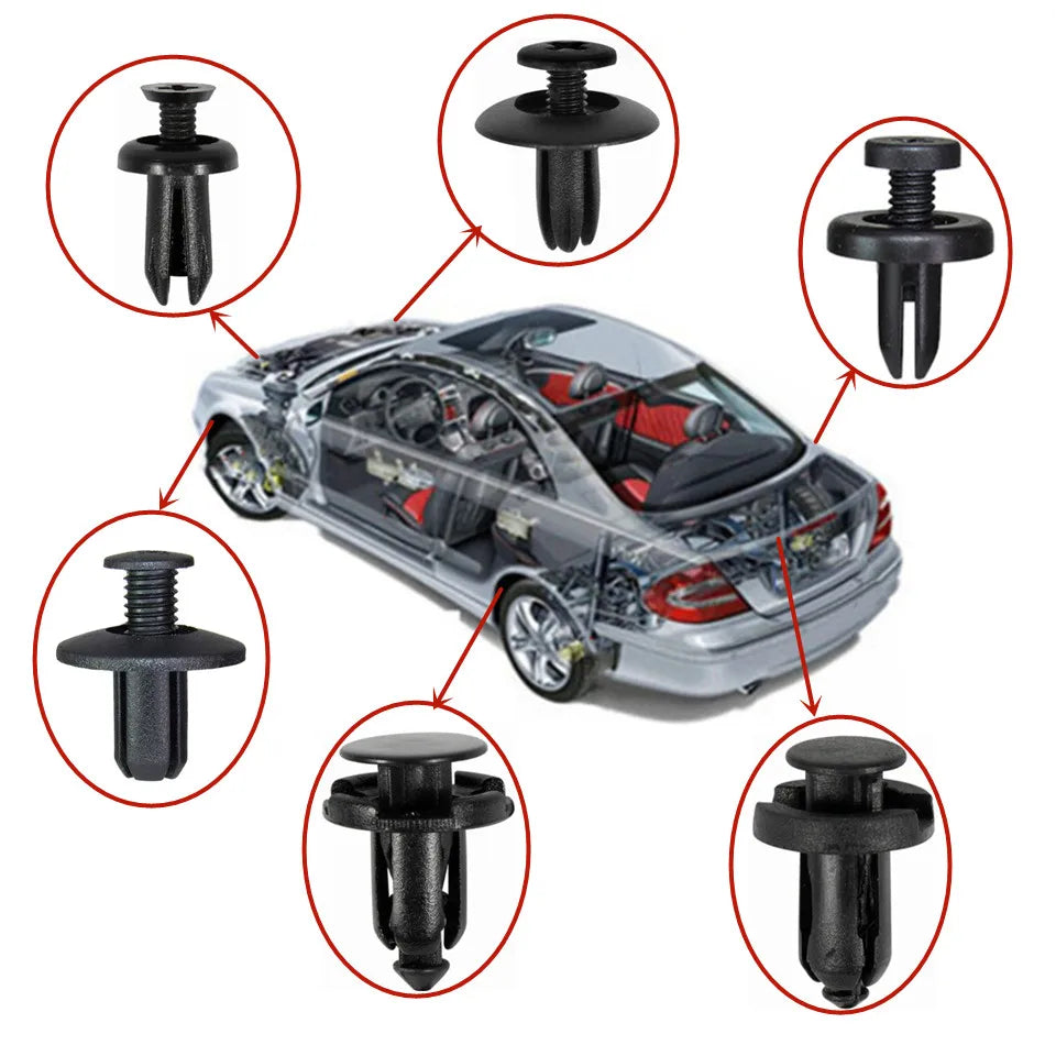 20Pcs 6mm 7mm 8mm 9mm 10mm 5mm Screw Plastic Fastener Bumper Fender Clip Buckle for Audi Toyota VW Buick Honda Renault Nissan