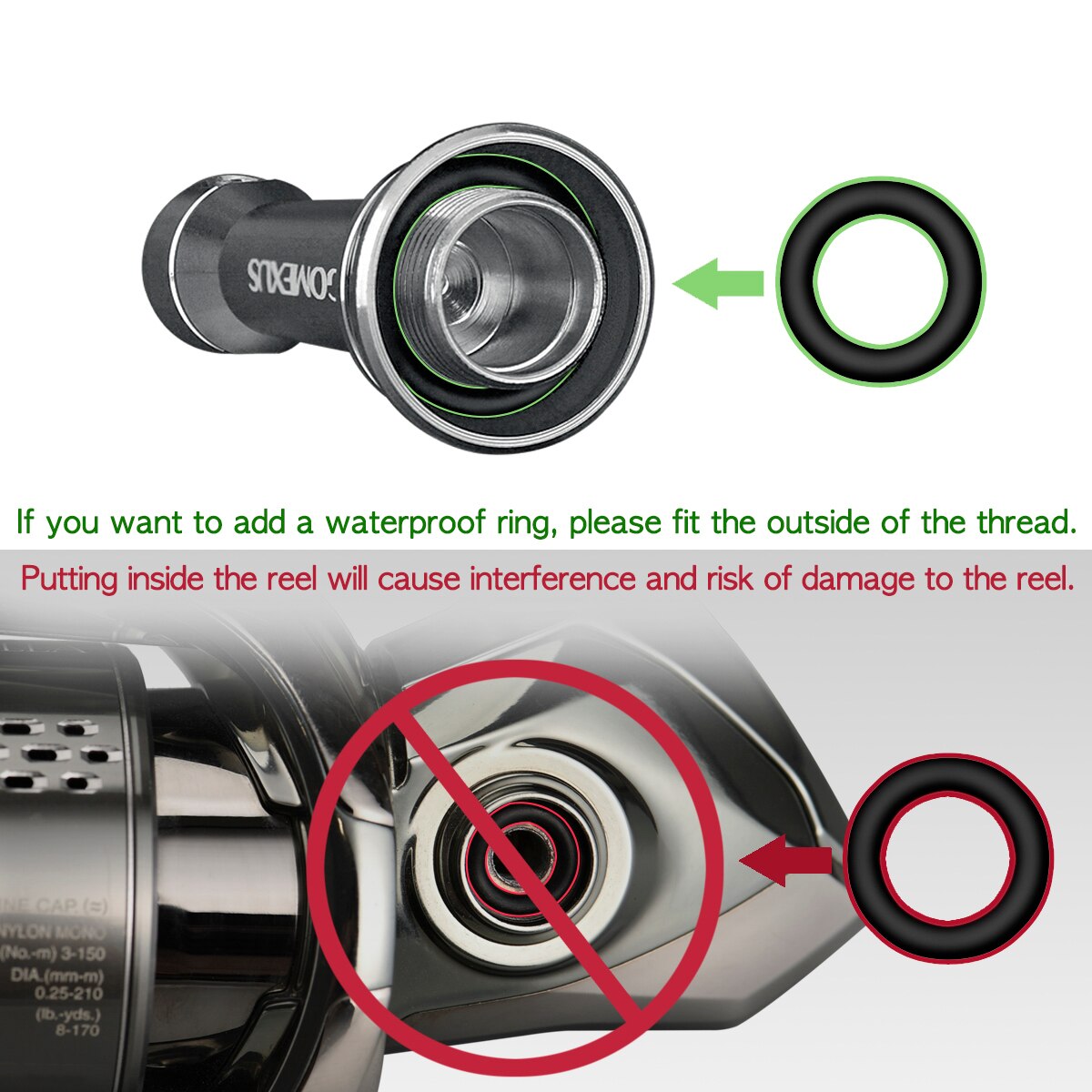 Gomexus Reel Stand R2 for Daiwa BG 1000 - 3000 Daiwa LT 1000 - 5000 Fuego 2021-2022 Spinning Protect Reels Fuego LT