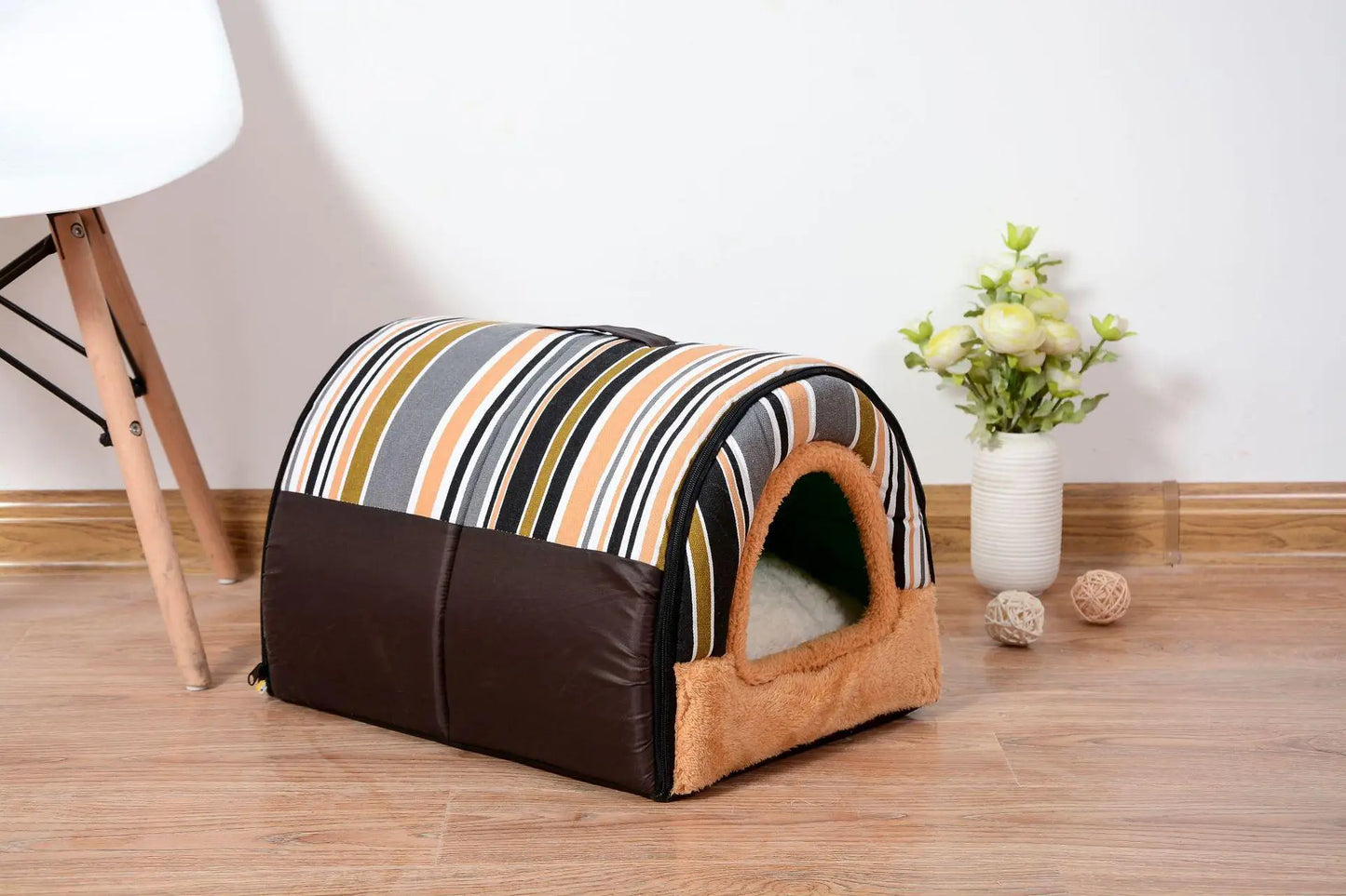 Large Pet Dog Bed Cat House Cave Comfortable Print Stars Kennel Mat for Pet Puppy Winter Summer Foldable Cat Bed Pet Supply