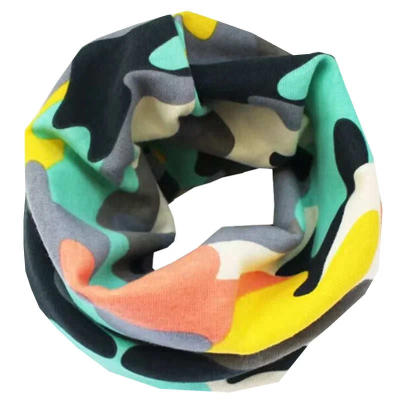 New Autumn Winter Girls Cotton Scarf Kids Scarf Bibs LIC Boys Girls Scarves Lovely Kids Collar Children Bufandas O Ring Scarf