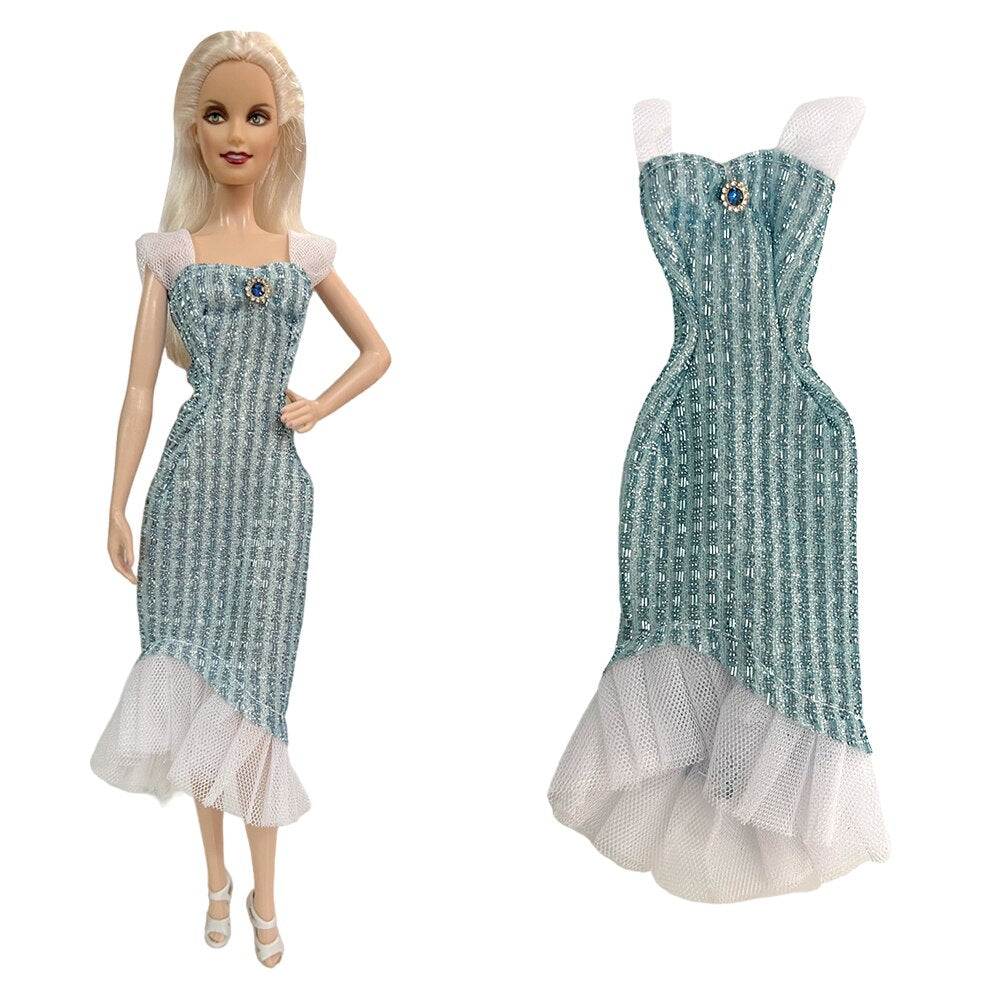 NK 1x Doll Ballet Dress for Barbie Doll Fashion Party Skirt Dollhouse Dancing Clothes for 1/6 BJD FR Doll Accessories Toys JJ