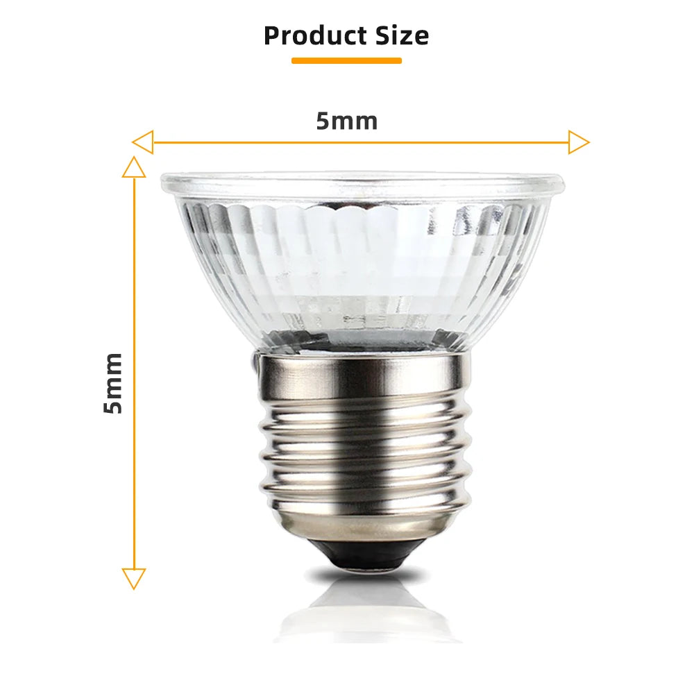 25/50/75w UVA+UVB 3.0 Reptile Lamp Turtle Heating Lamp Mini Pet Heat Bulb Amphibians Lizards Temperature Controller UV Light