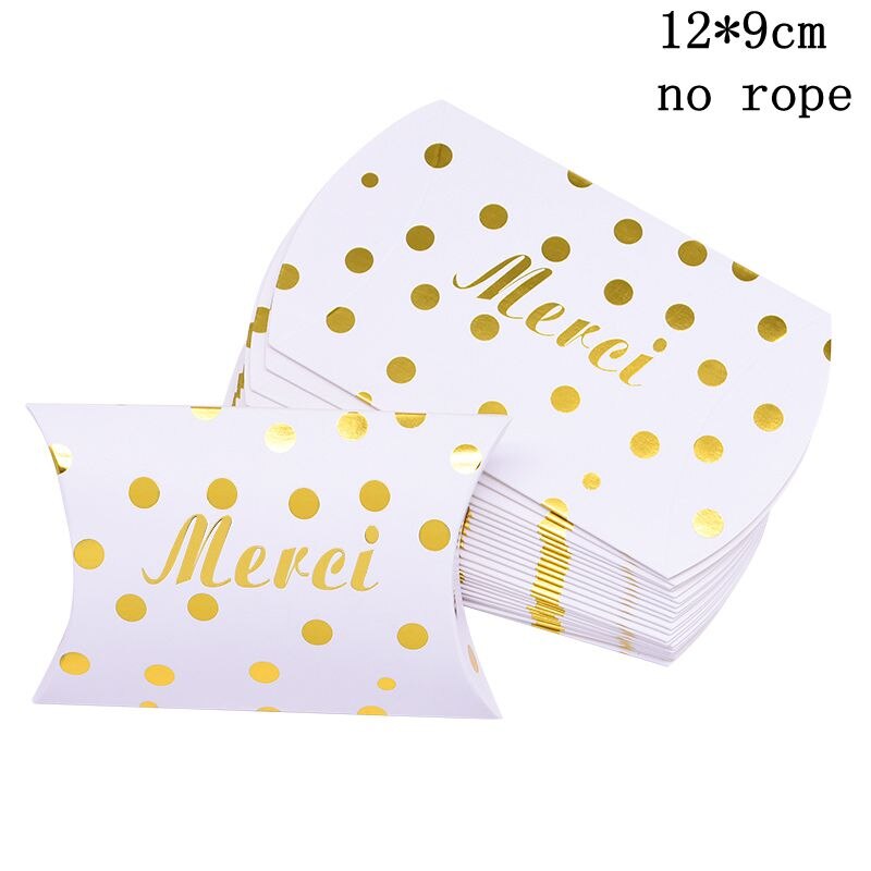 Kraft Paper Box Thank You Candy Boxes Mini Pillow Shape Wedding Favors Box for Thanksgiving Birthday Eater Party Supplies