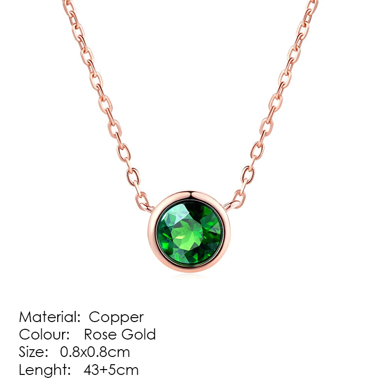 ZHOUYANG Pendant Necklaces Jewelry for Women Rose Gold Color Chain Jewellery Heart Necklace Cubic Zirconia N388