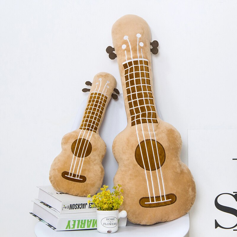 Guitar Pillow Stuffed Plush Musical Instrument Ukulele Toy Kids Toys Birthday for Child