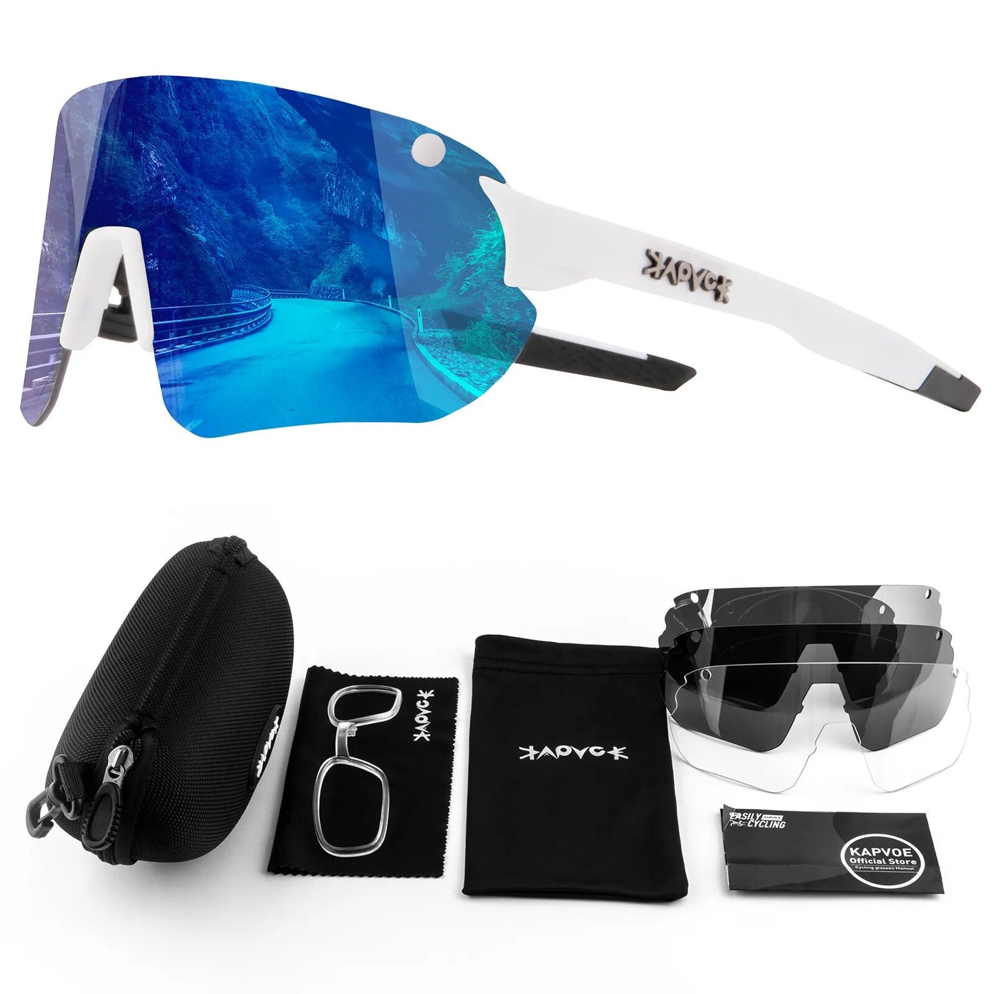 Photochromic Sports Men Sunglasses Road Cycling Glasses Mountain Bike Bicycle Riding Protection Goggles Eyewear Sport Sunglasses