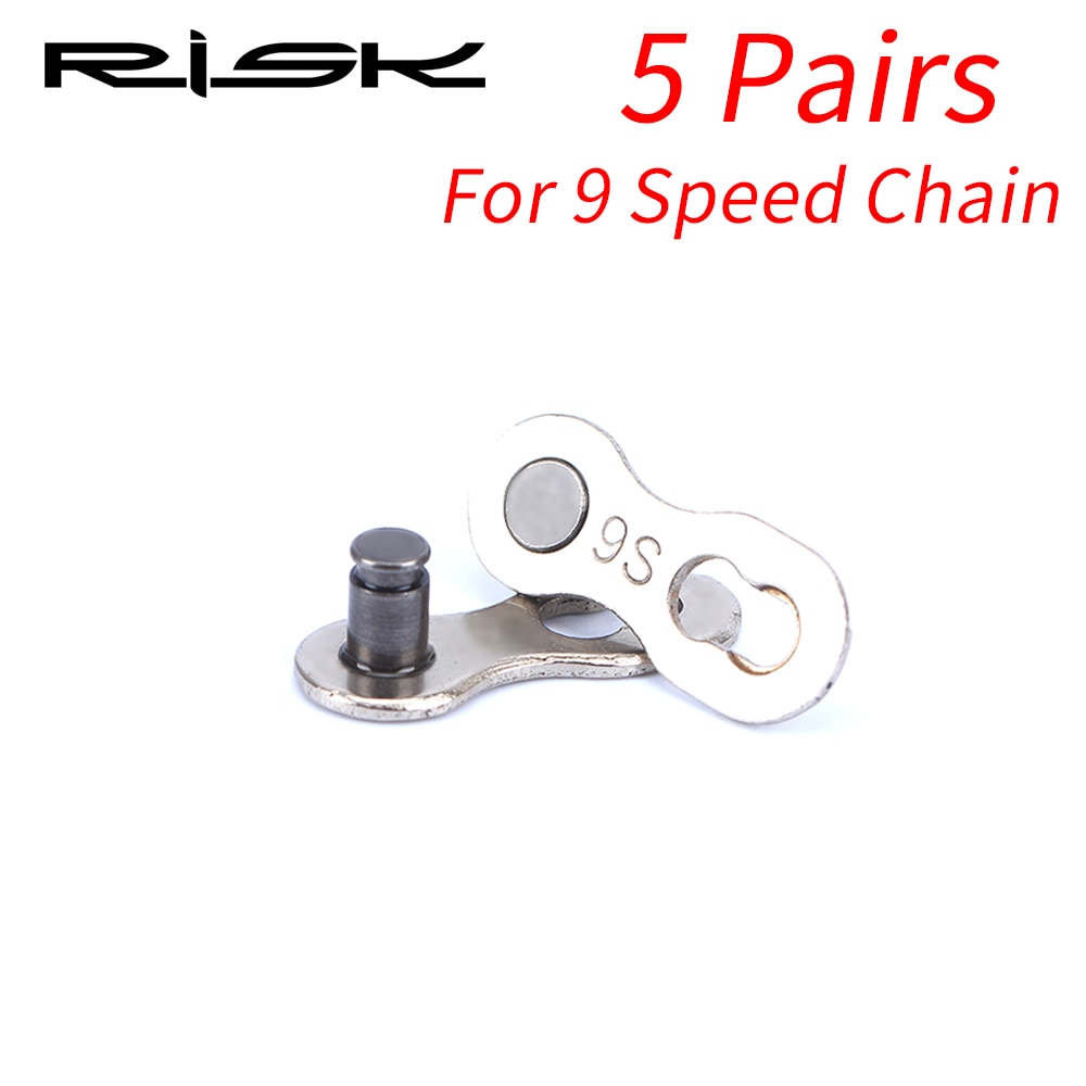 5 Pair Bike Chain Quick Link Mountain Bicycle Bike Chain Missing Quick Connector Connecting Master Link for 6 7 8 9 10 11 Speed