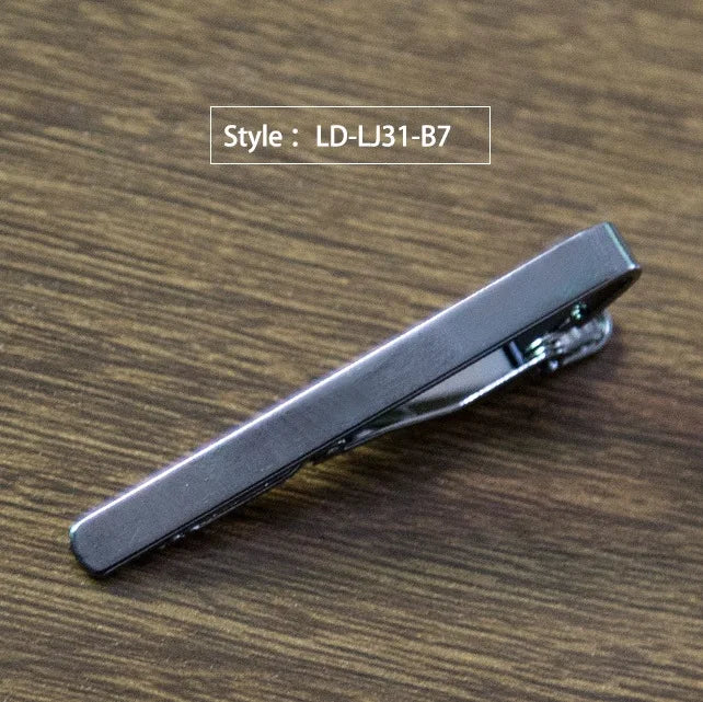 New Simple Style Tie Clip for Men Metal Tone Simple Bar Clasp Practical Necktie Clasp Tie Pin for Mens