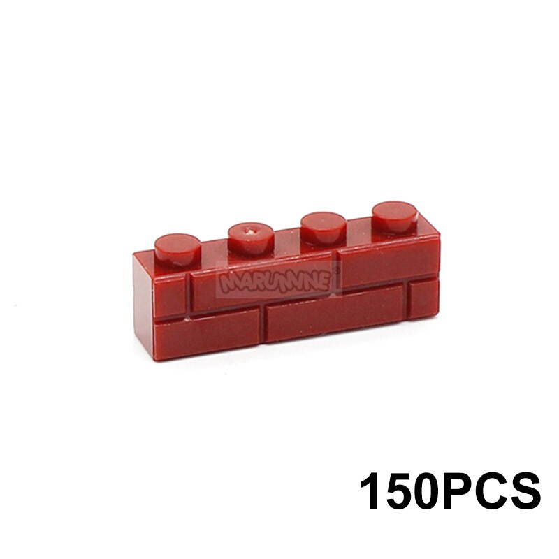 MARUMINE 150PCS 1x3 Wall Bricks Cube Idea Part House Build Block Parts 3622 Compatible Accessories DIY Assembly MOC Street View