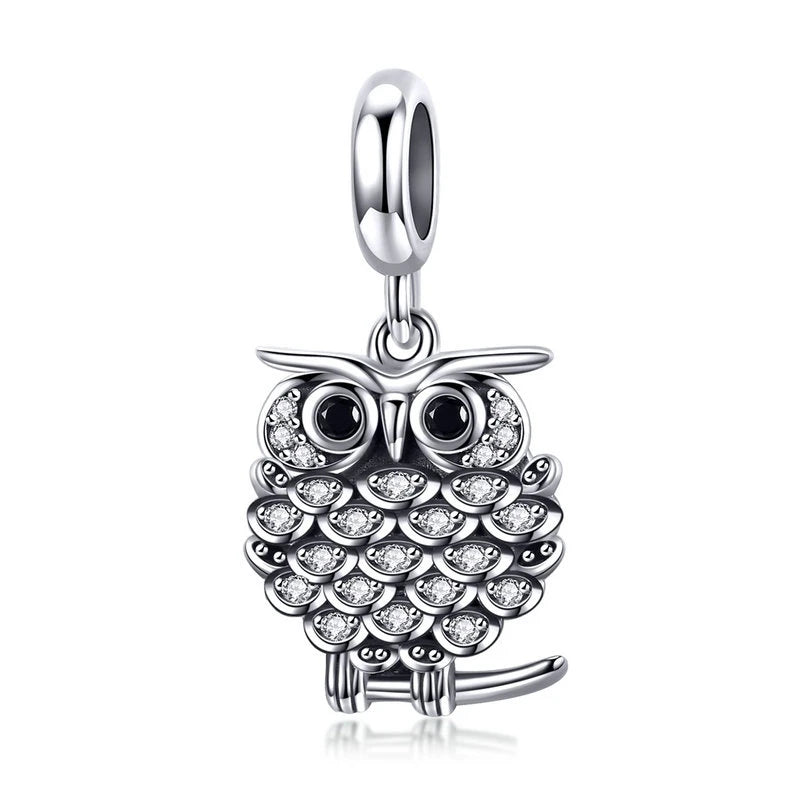 WOSTU 925 Sterling Silver Bee Dreamcatcher Wings Bead Charm Pendant Fit Original Bracelet Bangle Women DIY Fine Jewelry
