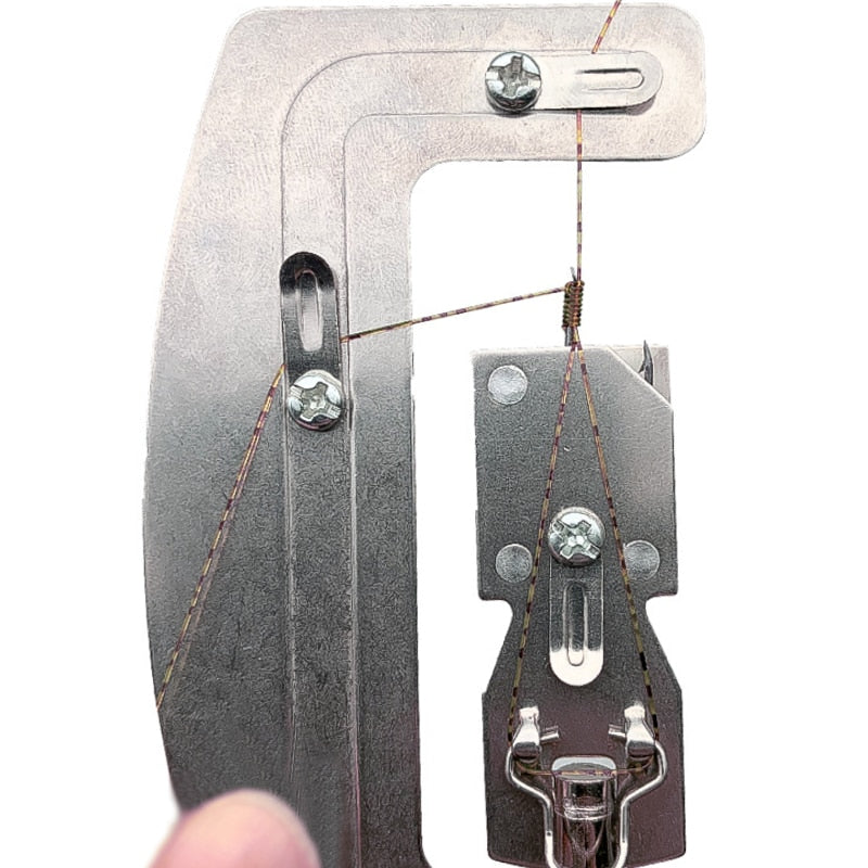 1pc Flaky Stainless Steel Fishing Hook Tier Knots Tie Loop Tyer Tools Kit Fishing Line Knotter Tying Fishing Tool