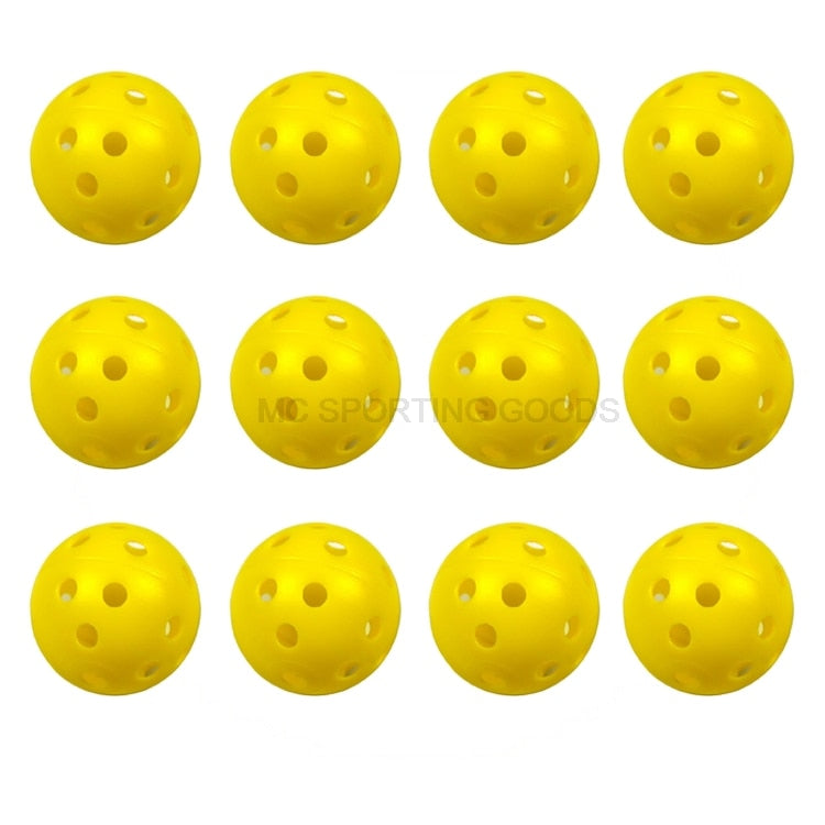 12pcs/Lot Indoor Golf Ball Golf Practice Balls Golf Light Ball Have Hole Golf Training Aids 7 Colors to Choose Drop Shipping New