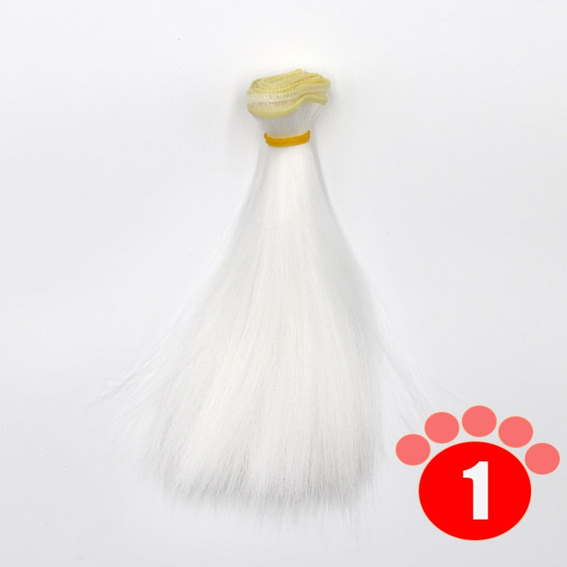 Msiredoll Bjd Wig 15*100CM or 20*100CM or 25*100CM Doll Hair for 1/3 1/4 1/6 Straight Hair Doll Hair Bjd Wig Diy