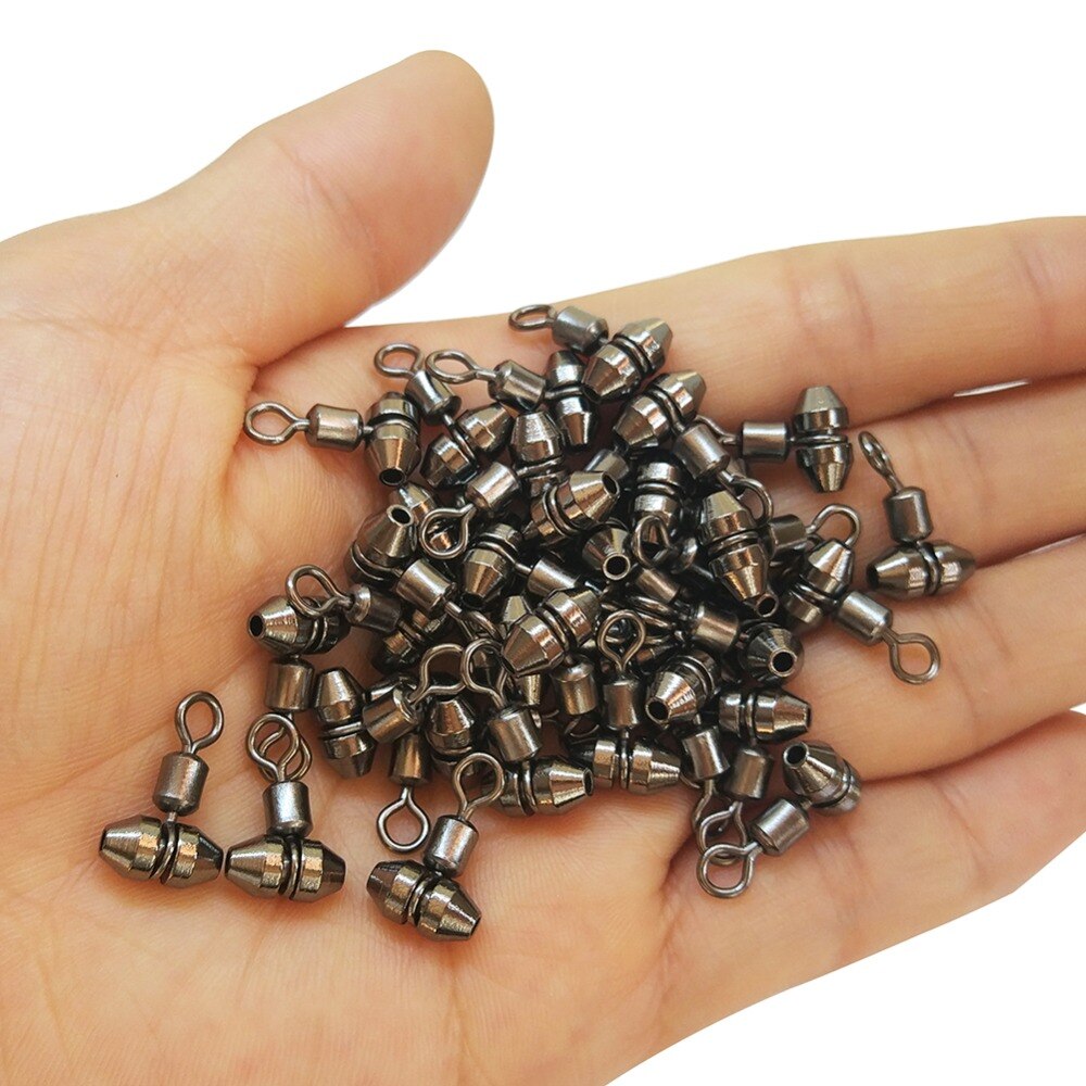 10/20-Pieces New Fishing Swivels 3-Way Swivel S/M/L/Xl Stainless Steel Fishing Connector Swivel Hook for Feeder Carp Fishing