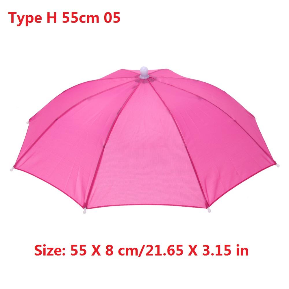 Foldable Head Umbrella Hat Anti-Rain Anti-Uv Outdoor Fishing Caps Portable Travel Hiking Beach Fish Tackle Iscas Pesca Rain Gear