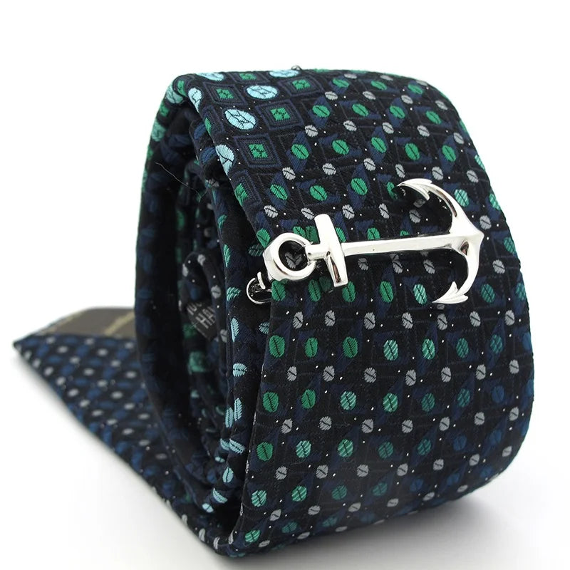 Men's Tie Clips 29 Designs Option Novel Superheroes Style Anchor Design Tie Pins