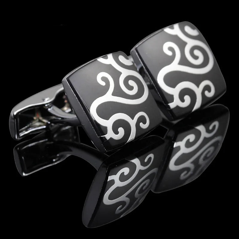 French Shirt Cufflink for Mens Brand Designer Cuffs Button Male Silver High Quality Luxury Wedding Jewelry Father's Day