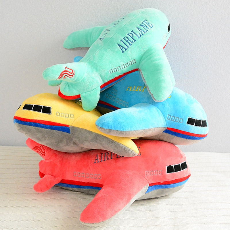 Simulation Plush Cat Rocket Airplane Toy Stuffed Lifelike Transportation Pillow Creative Boy Home Decor Toys for Children