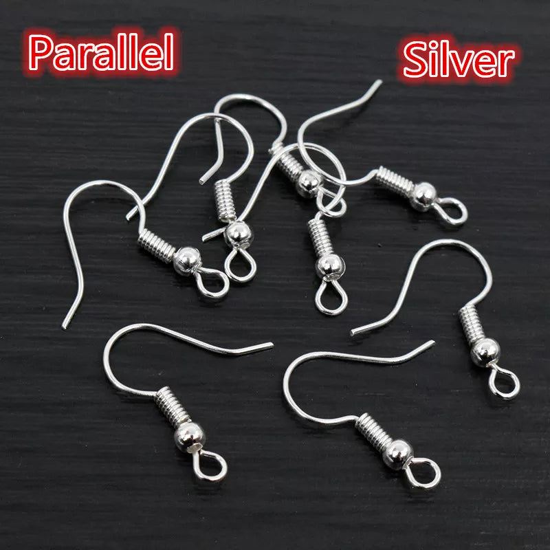 100pcs/Lot 20x17mm DIY Earring Findings Earrings Clasps Hooks Fittings DIY Jewelry Making Accessories Iron Hook Earwire Jewelry