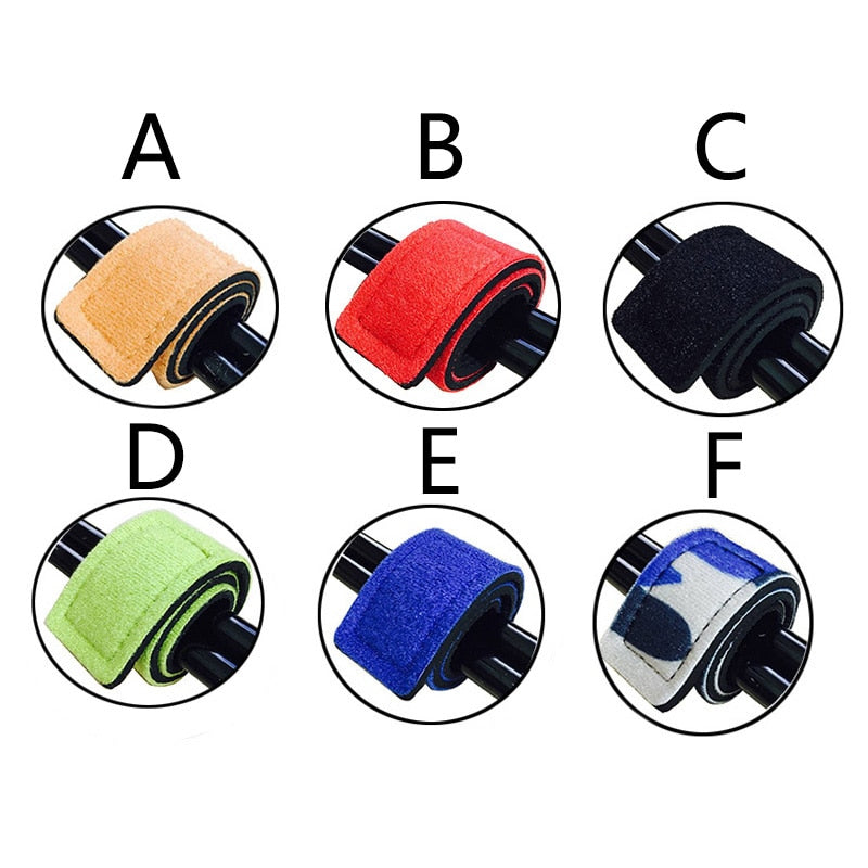 OUTKIT 2PCS New Fishing Tools Rod Tie Strap Belt Tackle Elastic Wrap Band Pole Holder Accessories Diving Materials Non-Slip Firm
