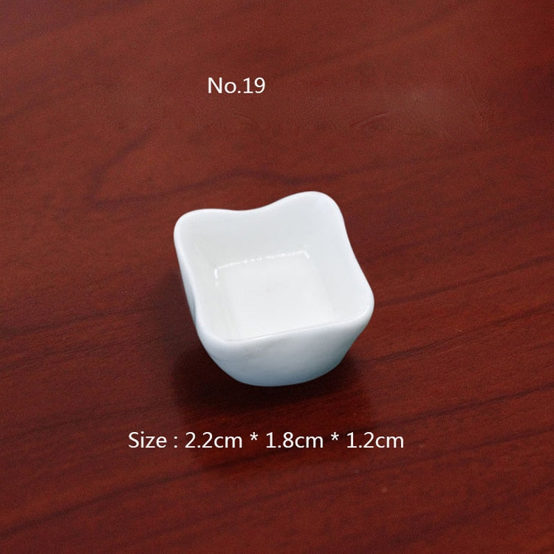 10pcs White Plate Dishes Simulation Plates Miniature Pretend Play Kitchen Toys Dinner Tableware Doll House Accessories Kids