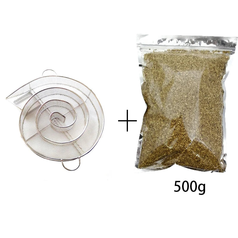 8.07'' Stainless Steel BBQ Grill Accessories Round Smoker Apple Small Wood Chips Barbecue Cold Smoke Generator Bacon Meat Tools