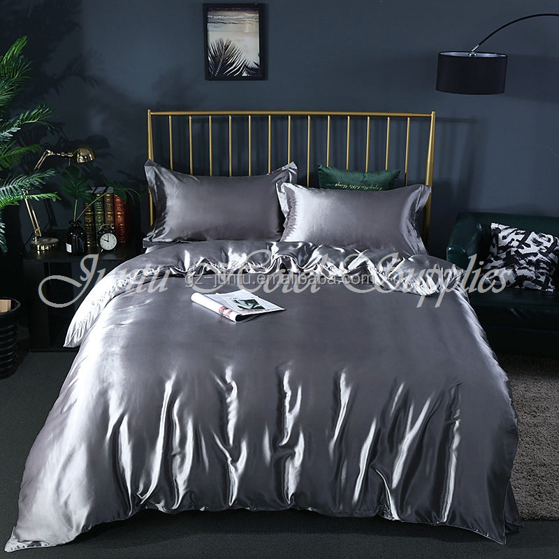 Juntu Customize Silk Bedding Set Mulberry Silk 4pcs Set