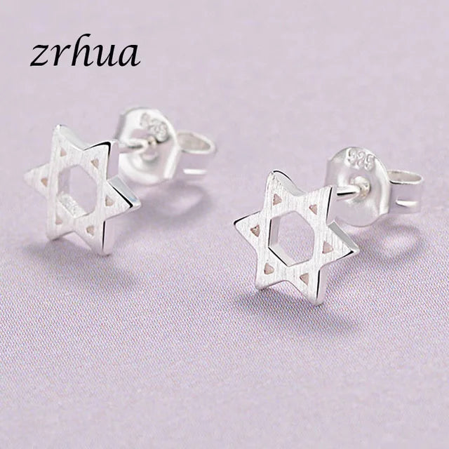 Newest 925 Sterling Silver Needle Women's Jewelry Cute Chic Stud Earrings for School Girls Kids Lady Birthday S925 Stamp