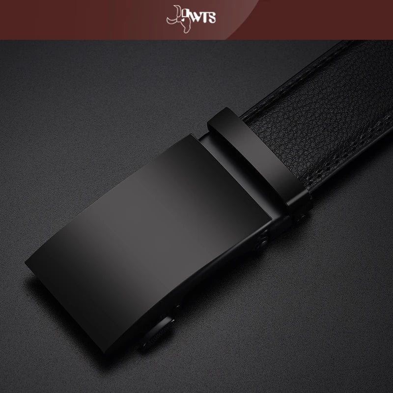 Leather Belts for Men Automatic Male Belts Cummerbunds Leather Belt Men Black Belts Cinturon Hombre