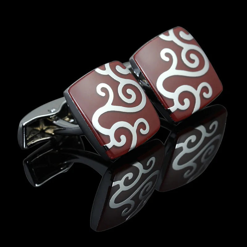 French Shirt Cufflink for Mens Brand Designer Cuffs Button Male Silver High Quality Luxury Wedding Jewelry Father's Day