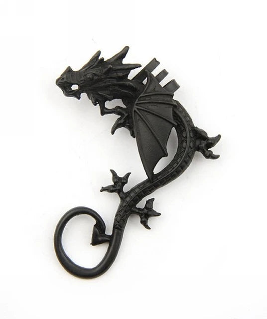 Retro Vintage Gothic Rock Punk Twine Dragon Shape Ear Cuff Earring Earrings for Women Men Earrings