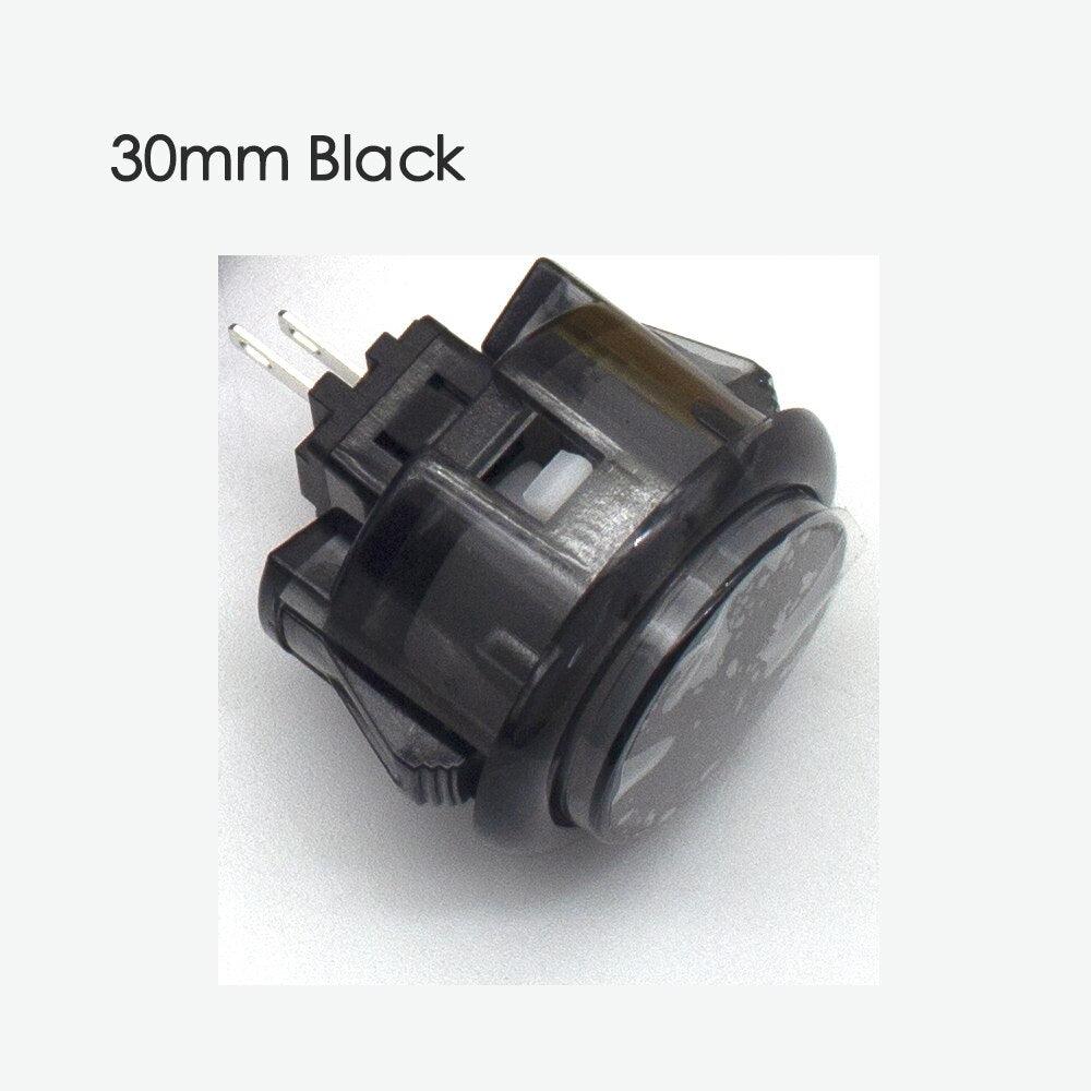 10 Pcs Transparent No LED Arcade 30mm Push Button Copy SANWA Replace OBSF-30 OBSN-30 for DIY Raspberry Pi MAME PC Pandora Game