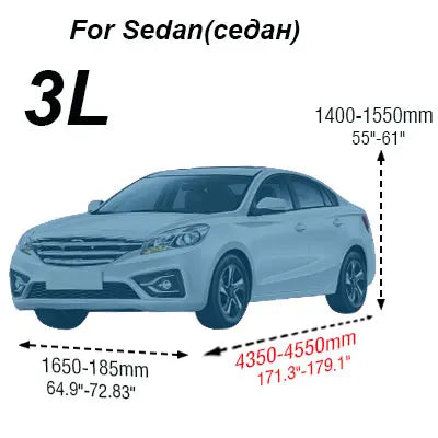 Buildreamen2 Universal Car Cover Sunshade Rain Snow Dust Frost Resistant Car-Cover UV-Anti Sun Dustproof