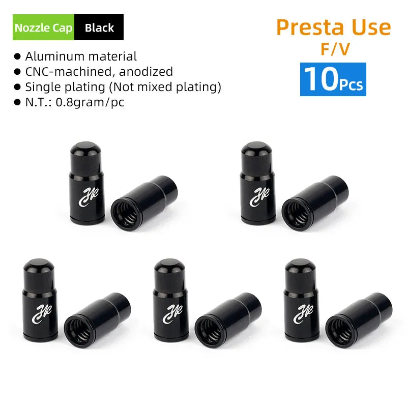 Bicycle Presta Valve Core Brass Material CNC-machined Nickel-Plated for MTB Road Tubeless Rim Nozzle Optional Metal Tool O-Ring