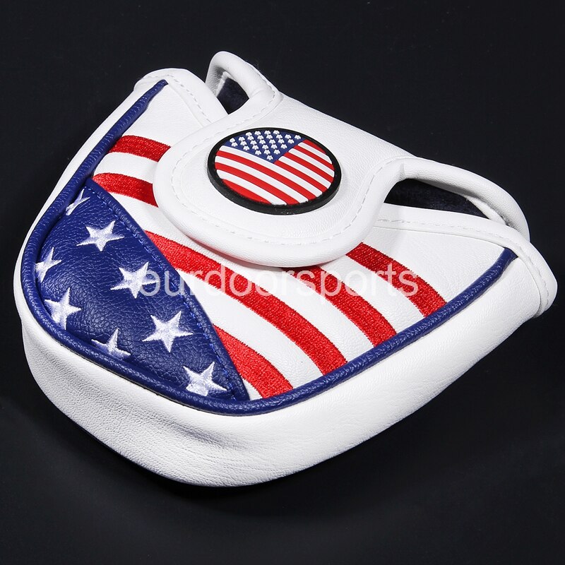 Magnetic Closure Customized Golf Mallet Putter Covers Headcover Synthetic Leather Multi Style Color