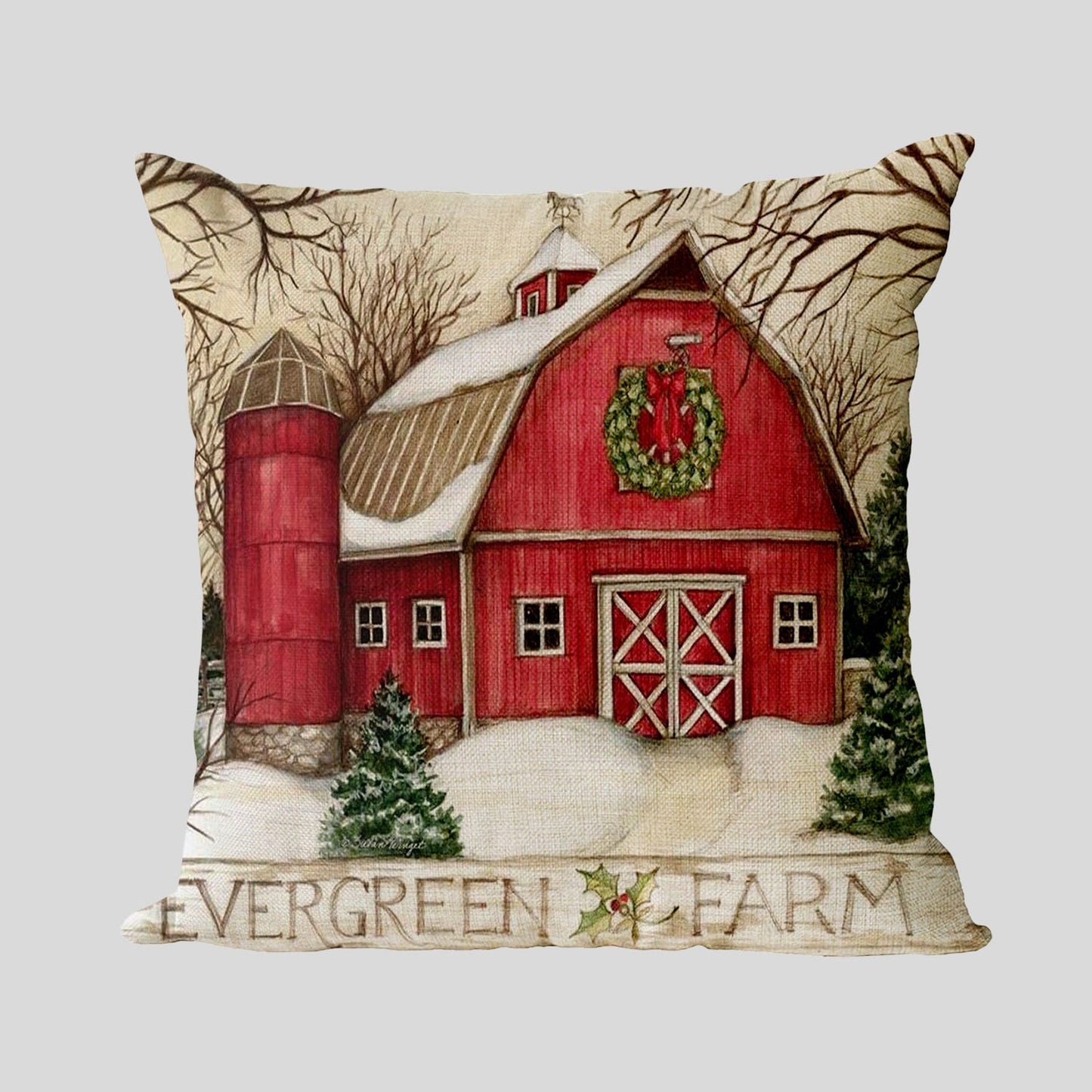 Merry Christmas Decoration Pillow Cover 45x45cm Linen Pillowcase Christmas Decorations for Home Soldier Cushion Cover