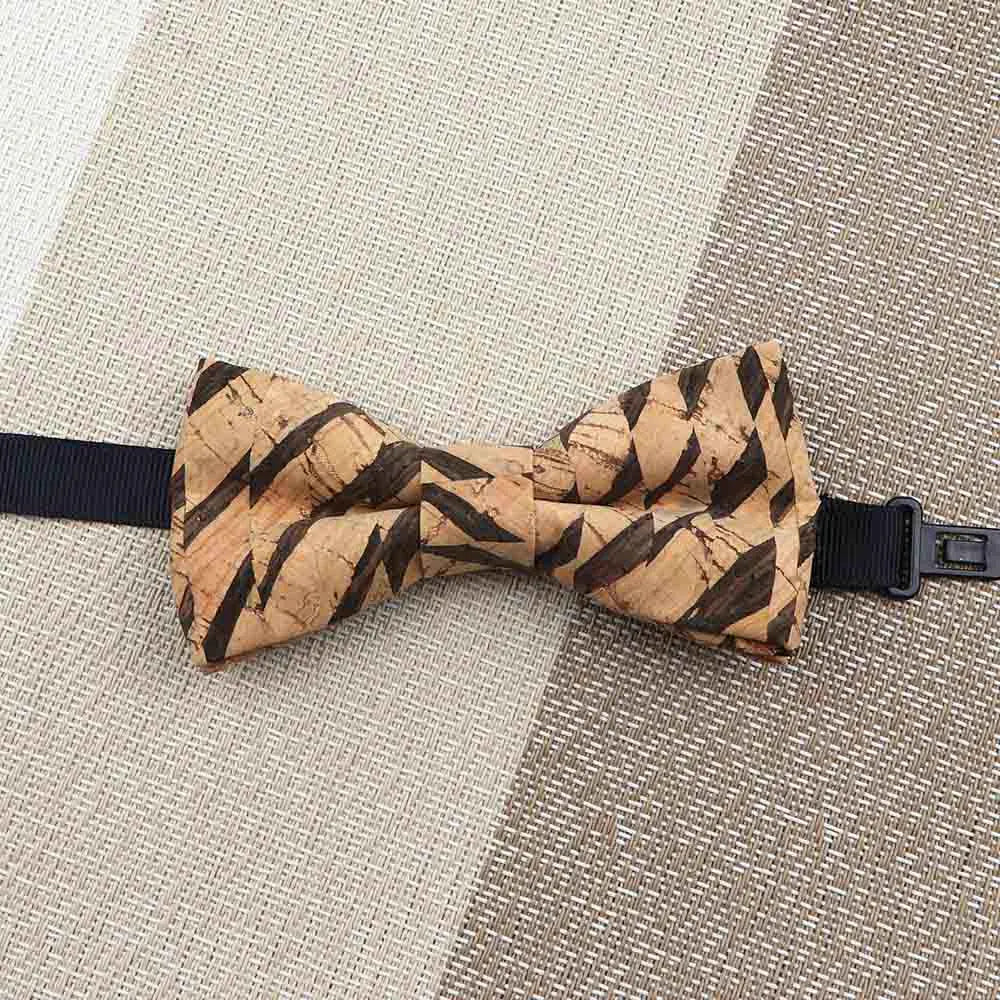 Fashion New Cork Wood Kids Bow Ties Novelty Handmade Fancy Bowtie Adjustable Butterfly Party School Children Accessories