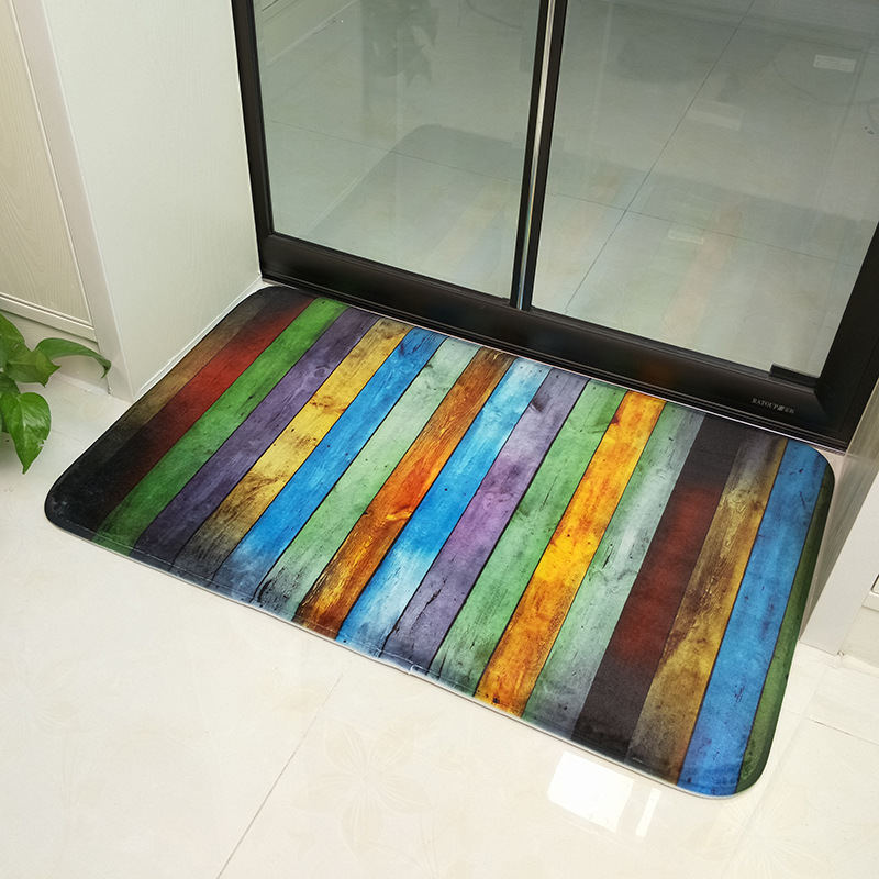 Colorful Stones Bath Mat Set Thicken Flannel Bathroom Carpets Toilet Rugs WC Room Floor Pads Tapis Salle De Bain 45*75 45*120cm