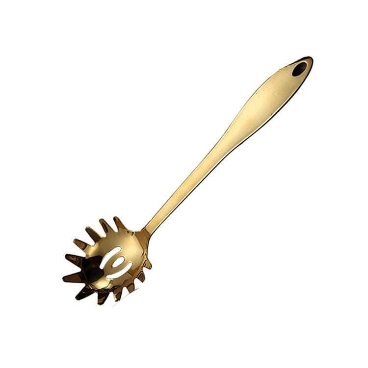 1PC Gold Stainless Steel Cooking Tools Spoon Fried Shovel Colanda Whitefly Cocina Utensilios Spatula Ladle Spatula Kitchenware