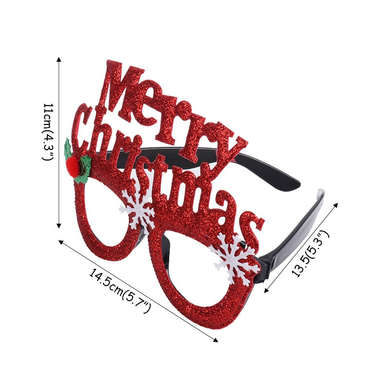 Christmas Decorations 2024 Christmas Glasses Frame Kids Santa Snowman Glasses Christmas Xmas Decor 2024 New Year Noel