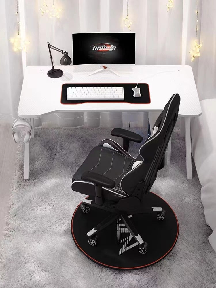 Pink Gaming Desk Girls Study Desk Laptop Table Computer Table White Live Gamer Home Live Desk Bedroom Desktop Gamer Desk