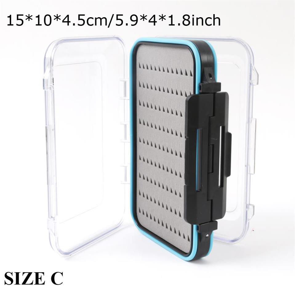 Maximumcatch Fly Box Waterproof Slit Foam High Density 4 Size Fly Fishing Tackle Box
