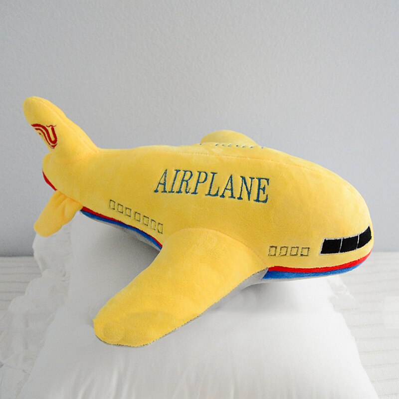 Simulation Plush Cat Rocket Airplane Toy Stuffed Lifelike Transportation Pillow Creative Boy Home Decor Toys for Children
