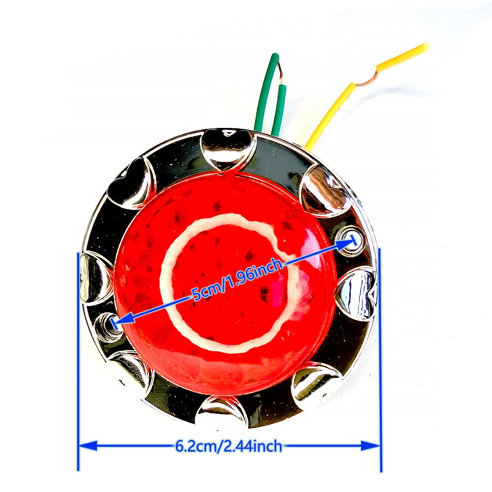 10pcs Kiddie Rides Game Car Parts Chrome Edge 12V LED Lamp RGB Lights Amusement Park Arcade Swing Machine DIY Decoration