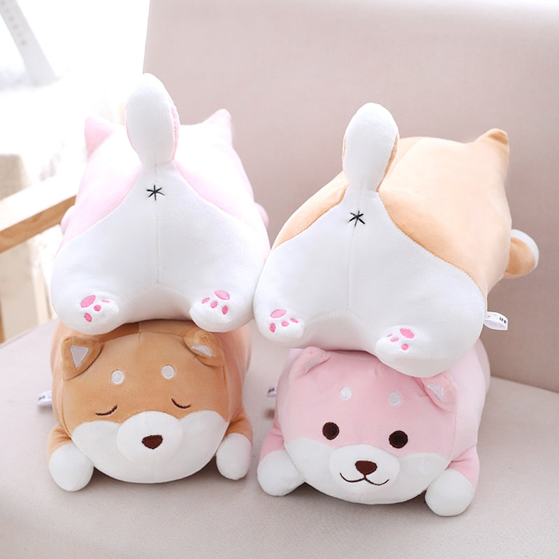 36/55 Cute Fat Shiba Inu Dog Plush Toy Stuffed Soft Kawaii Animal Cartoon Pillow Lovely for Kids Baby Children Good Quality