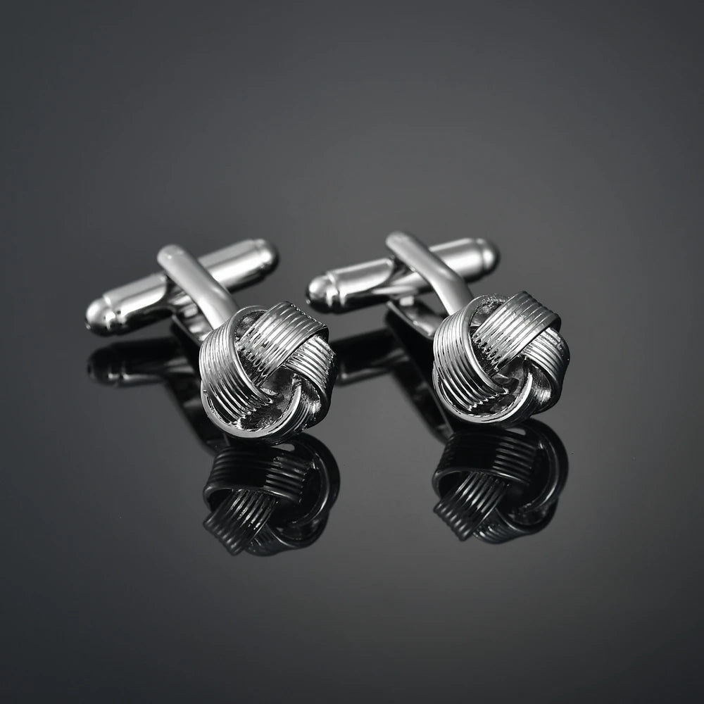 French Shirt Cufflink for Mens Brand Designer Cuffs Button Male Silver High Quality Luxury Wedding Jewelry Father's Day