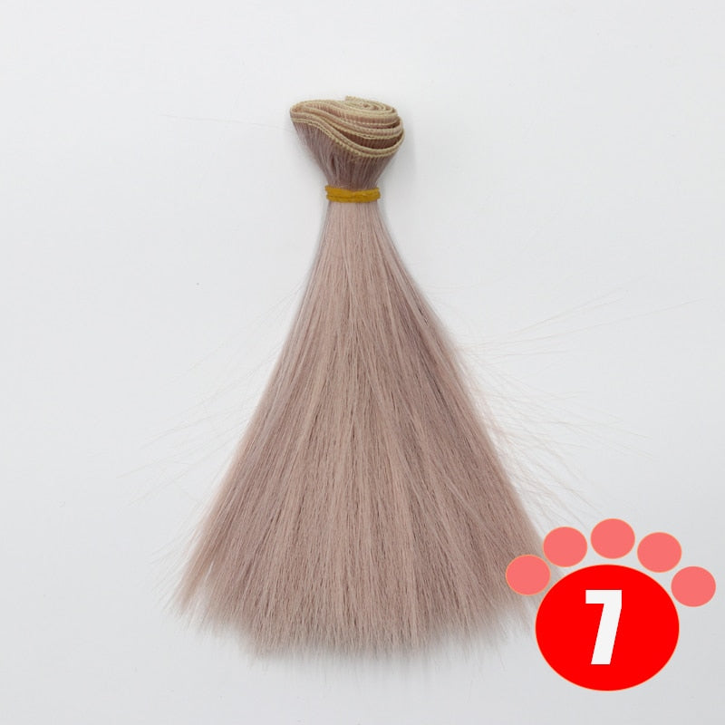 Msiredoll Bjd Wig 15*100CM or 20*100CM or 25*100CM Doll Hair for 1/3 1/4 1/6 Straight Hair Doll Hair Bjd Wig Diy