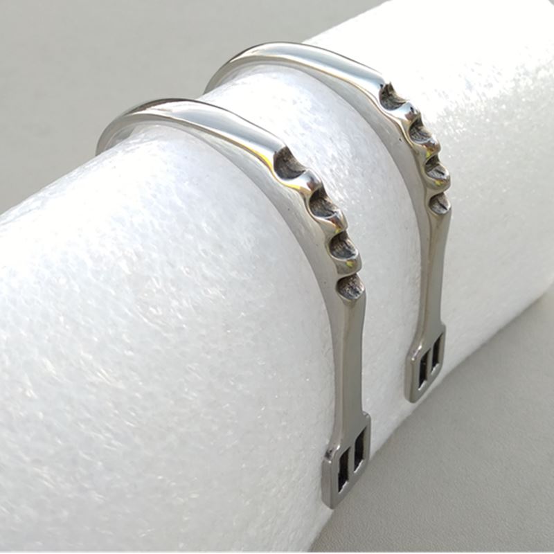 Stainless Steel Spur With Three Teeth Band Horse Riding Equipment
