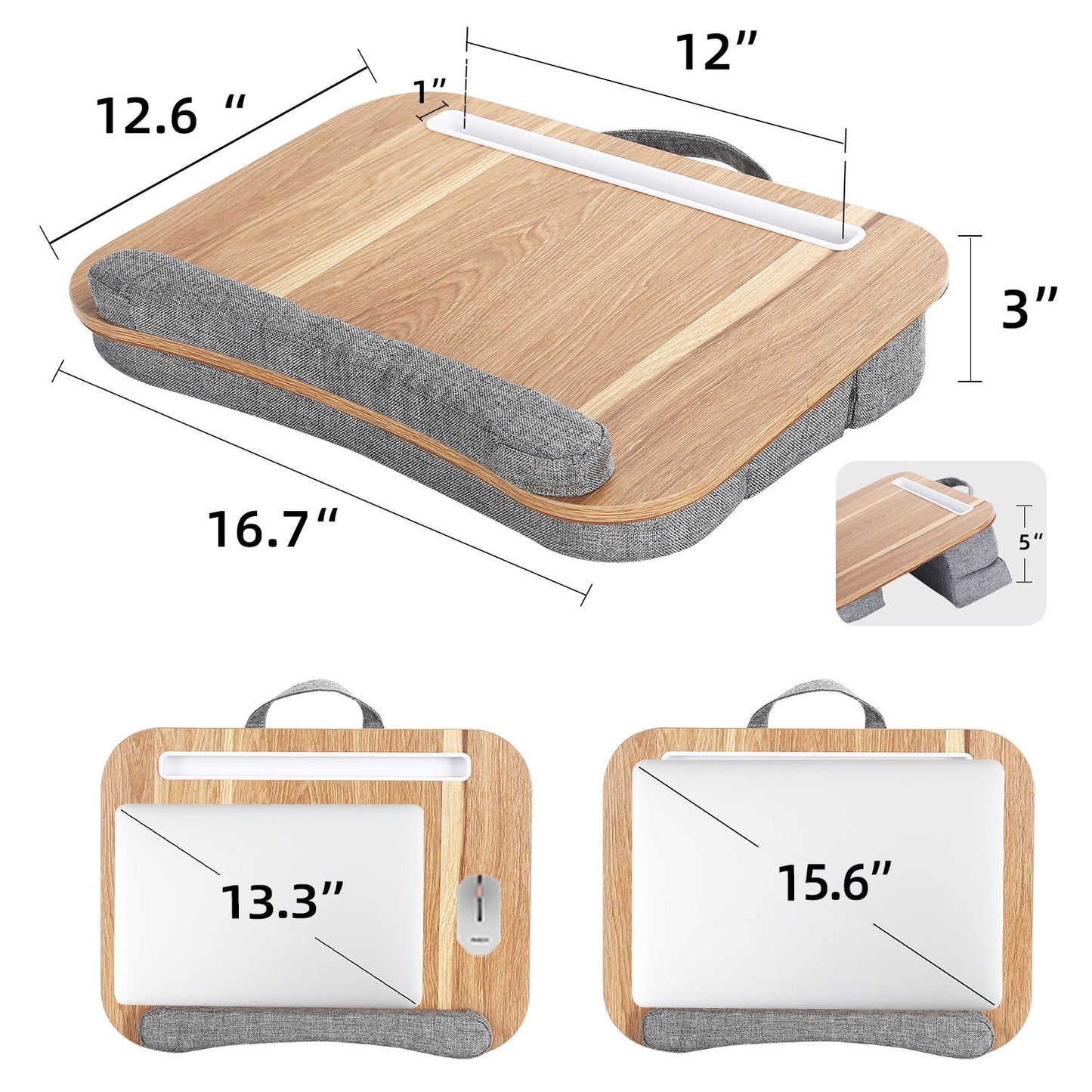 MUMUCC Lap Desk Multifunctional Pillow Soft Base Laptop Desk Office Furniture Sofa Stand Lazy Bed Desk Gaming Desk Laptop Stand