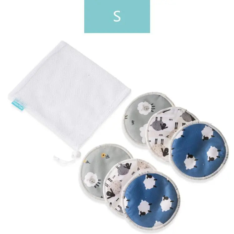 HappyFlute Super Absorbency Bamboo Nursing Pads Mum Use With Laundry Bag Waterproof Washable Feeding Pad Reusable Breast Pads